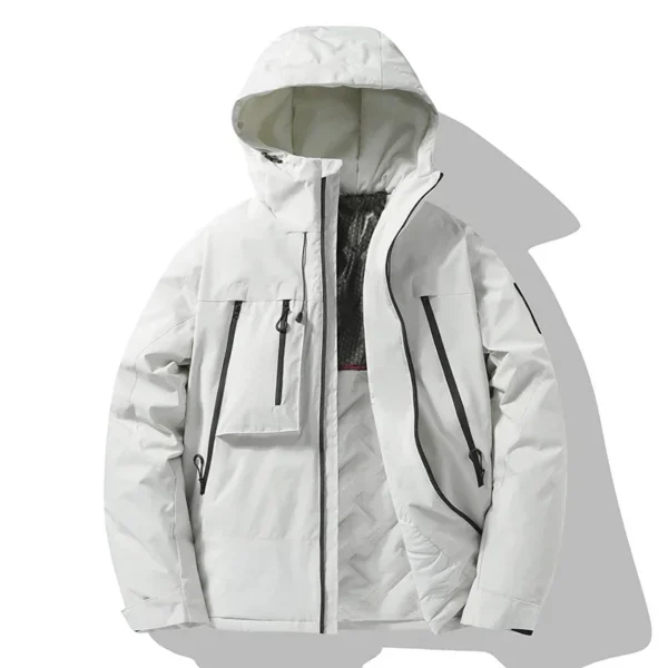 WINTER JACKET MEN's OUTDOOR HIKING WINDPROOF WATERPROOF GRAPHENE WARM COTTON PADDED COAT COUPLE's FASHION SKI THICKENED PARKA - Image 2