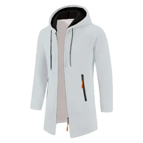 Sweatwear Men's Hoodies Long Sleeve Sweatshirts for Men Zipper Hooded Mens Oversize Winter Top Jacket Coat Black Sweater - Image 12
