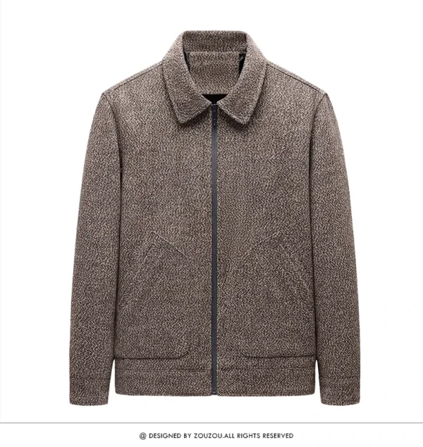 MEN's THICK WINTER WOOL BLEND WARM JACKET MEN FASHION TRENCHWEAR COAT SLIM LAPEL STREETWEAR OVERCOAT BUSINESS CASUAL MEN CLOTHING - Image 2