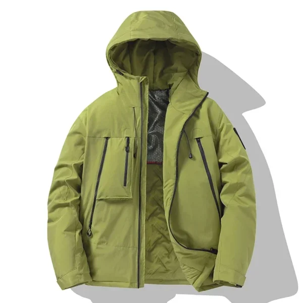 WINTER JACKET MEN's OUTDOOR HIKING WINDPROOF WATERPROOF GRAPHENE WARM COTTON PADDED COAT COUPLE's FASHION SKI THICKENED PARKA - Image 4