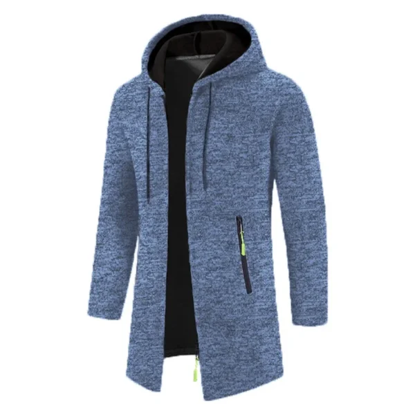 Sweatwear Men's Hoodies Long Sleeve Sweatshirts for Men Zipper Hooded Mens Oversize Winter Top Jacket Coat Black Sweater - Image 13