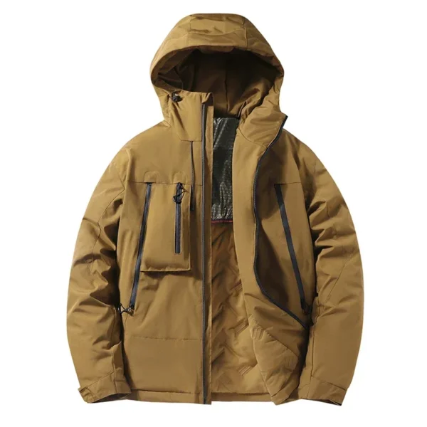 WINTER JACKET MEN's OUTDOOR HIKING WINDPROOF WATERPROOF GRAPHENE WARM COTTON PADDED COAT COUPLE's FASHION SKI THICKENED PARKA - Image 6