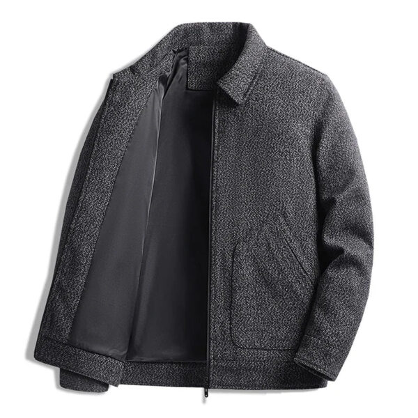 MEN's THICK WINTER WOOL BLEND WARM JACKET MEN FASHION TRENCHWEAR COAT SLIM LAPEL STREETWEAR OVERCOAT BUSINESS CASUAL MEN CLOTHING - Image 4