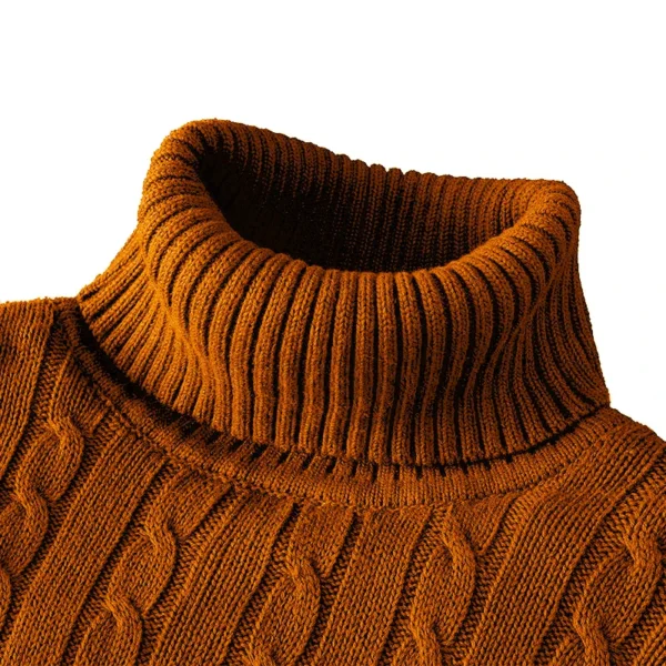 NEW TURTLENECK SWEATER CASUAL MEN's ROLLNECK KNITTED SWEATER KEEP WARM MEN JUMPER WOOLEN SWEATER - Image 14