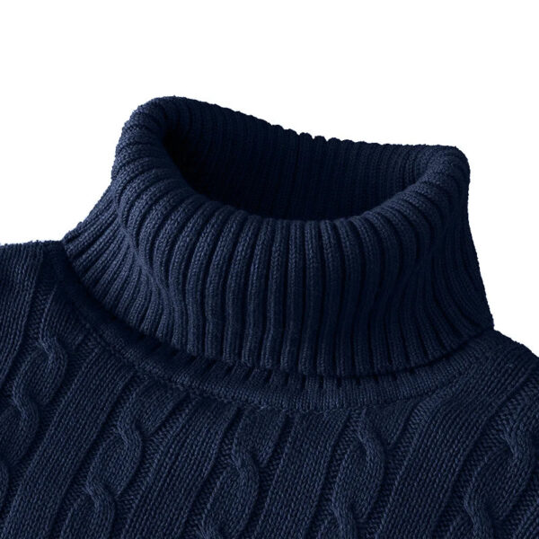 NEW TURTLENECK SWEATER CASUAL MEN's ROLLNECK KNITTED SWEATER KEEP WARM MEN JUMPER WOOLEN SWEATER - Image 12