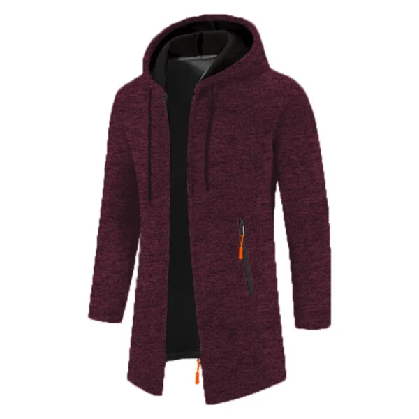 Sweatwear Men's Hoodies Long Sleeve Sweatshirts for Men Zipper Hooded Mens Oversize Winter Top Jacket Coat Black Sweater - Image 10