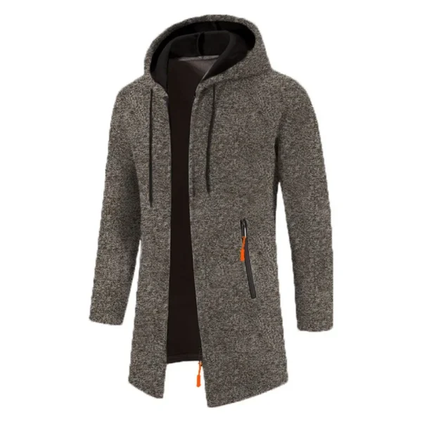 Sweatwear Men's Hoodies Long Sleeve Sweatshirts for Men Zipper Hooded Mens Oversize Winter Top Jacket Coat Black Sweater - Image 7