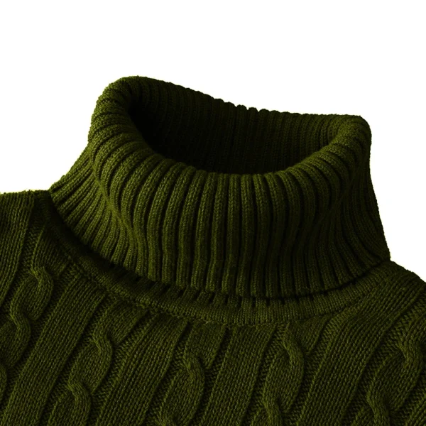 NEW TURTLENECK SWEATER CASUAL MEN's ROLLNECK KNITTED SWEATER KEEP WARM MEN JUMPER WOOLEN SWEATER - Image 11