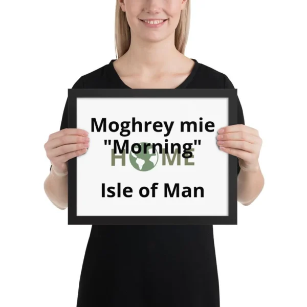 MORNING IN MANX FRAMED POSTER - Image 2