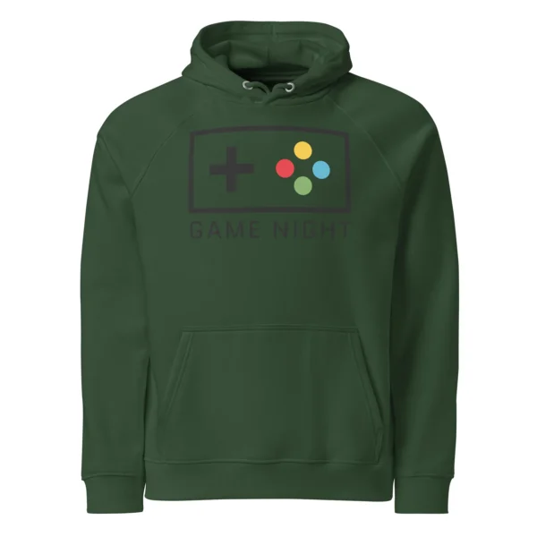 1GAME NIGHT UNISEX ECO RAGLAN HOODIE - Image 4