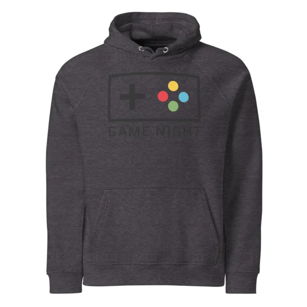 1GAME NIGHT UNISEX ECO RAGLAN HOODIE - Image 3