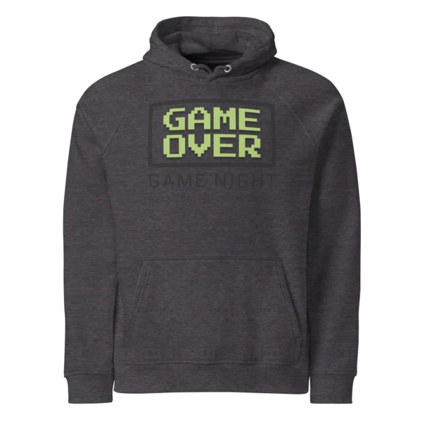1GAME OVER GAME NIGHT UNISEX ECO RAGLAN HOODIE - Image 2