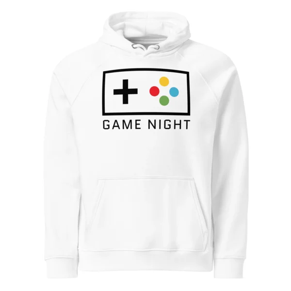 1GAME NIGHT UNISEX ECO RAGLAN HOODIE - Image 6