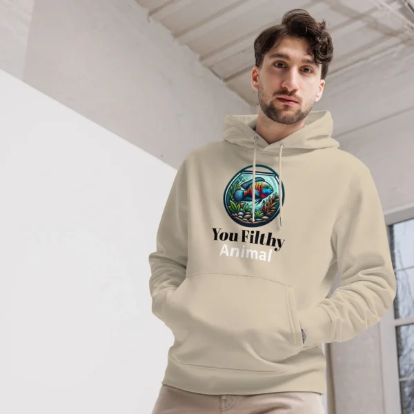 1 CLEAN YOUR TANK UNISEX ESSENTIAL ECO HEAVY HOODIE - Image 3