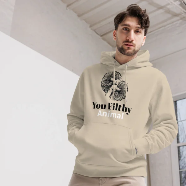 1 CLEAN YOUR TANK UNISEX ESSENTIAL ECO HEAVY HOODIE - Image 3