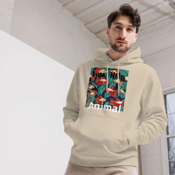 1 CLEAN YOU FISH TANK YOU FILTHY ANIMAL - UNISEX ESSENTISAL ECO HOODIE - Image 3