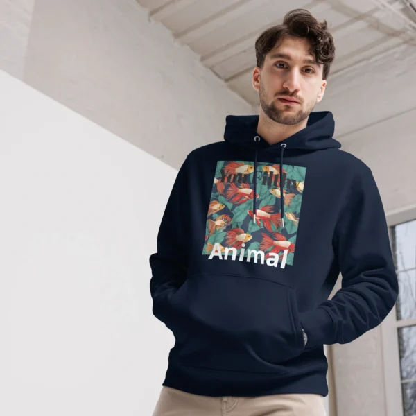 1 CLEAN YOU FISH TANK YOU FILTHY ANIMAL - UNISEX ESSENTISAL ECO HOODIE - Image 2