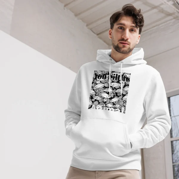 1 CLEAN YOUR TANK UNISEX ESSENTIAL ECO HEAVY HOODIE - Image 4