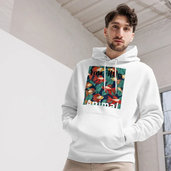 1 CLEAN YOU FISH TANK YOU FILTHY ANIMAL - UNISEX ESSENTISAL ECO HOODIE - Image 4