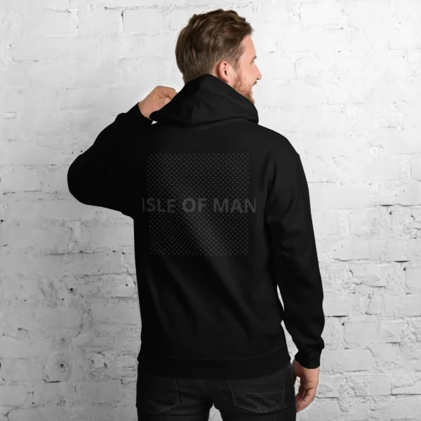 Isle of Man Dark F&B Print Unisex Hoodie - Image 2