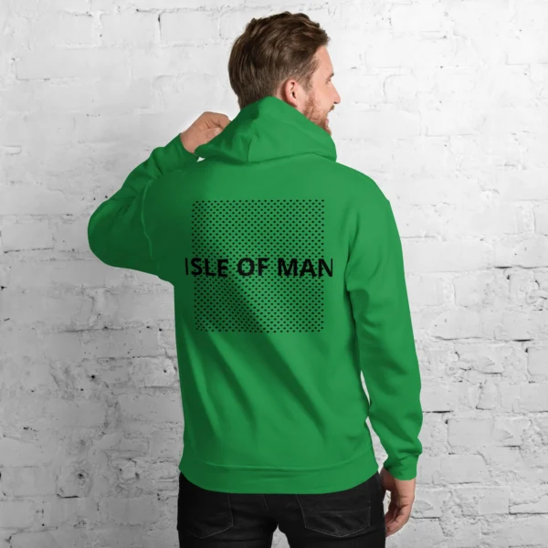 Isle of Man Dark F&B Print Unisex Hoodie - Image 3