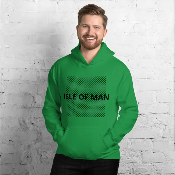 Isle of Man Dark F&B Print Unisex Hoodie - Image 4