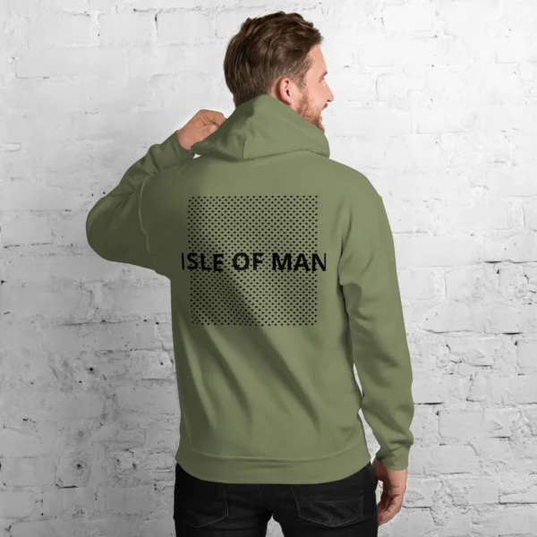 Isle of Man Dark F&B Print Unisex Hoodie - Image 5