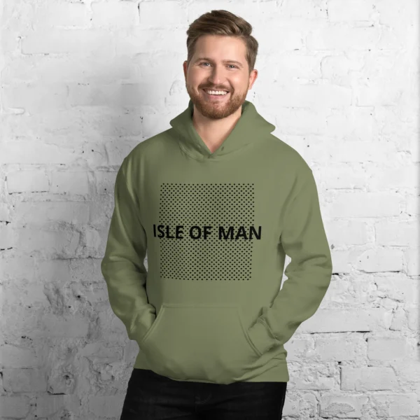 Isle of Man Dark F&B Print Unisex Hoodie - Image 6