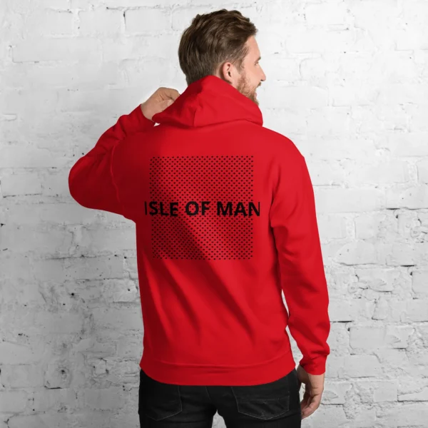 Isle of Man Dark F&B Print Unisex Hoodie - Image 7