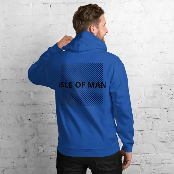 Isle of Man Dark F&B Print Unisex Hoodie - Image 9