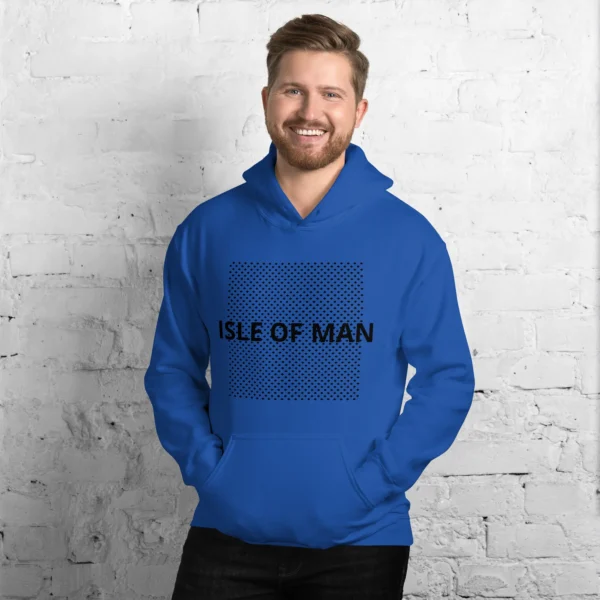 Isle of Man Dark F&B Print Unisex Hoodie - Image 10