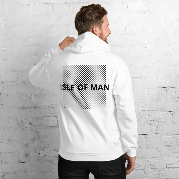 Isle of Man Dark F&B Print Unisex Hoodie - Image 11