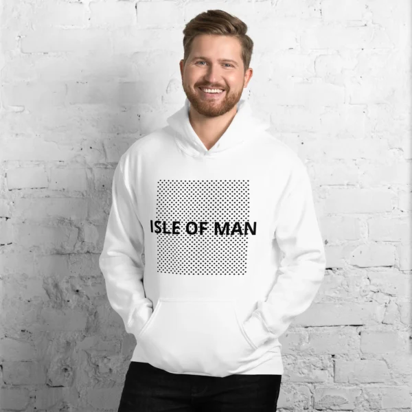 Isle of Man Dark F&B Print Unisex Hoodie - Image 12