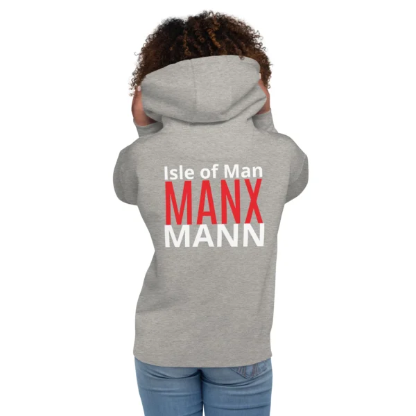 MANX MANN OR WOMAN IOM UNISEX HOODIE - Image 2