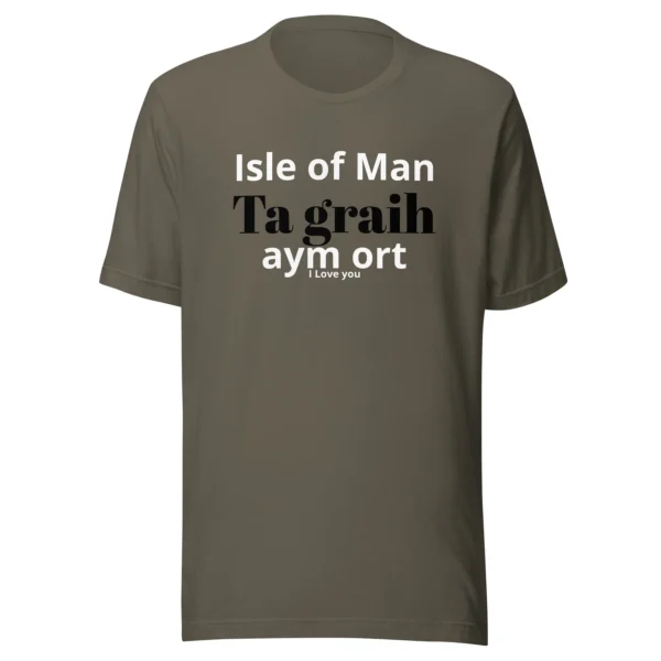 MANX IOM I LOVE YOU UNISEX T-SHIRT - Image 21