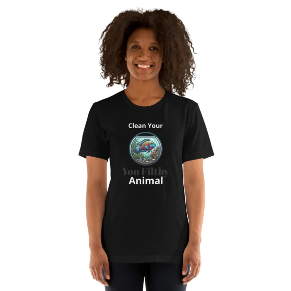 1 YOU FILTHY ANIMAL - CLEAN YOUR TANK T-SHIRT - Image 2