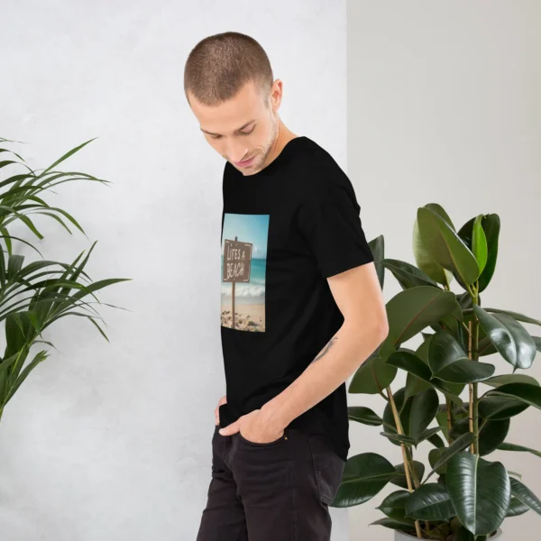 LIFES A BEACH UNISEX T-SHIRT - Image 3