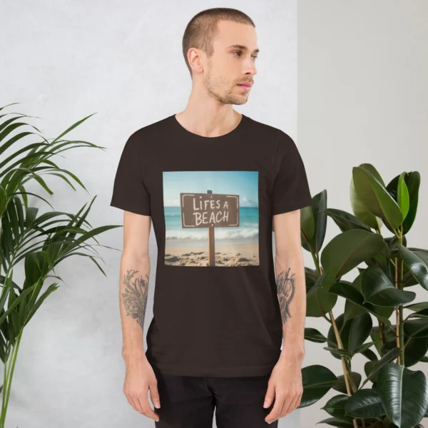 LIFES A BEACH UNISEX T-SHIRT - Image 9
