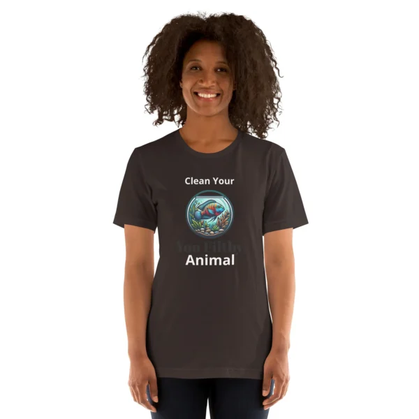 1 YOU FILTHY ANIMAL - CLEAN YOUR TANK T-SHIRT - Image 3