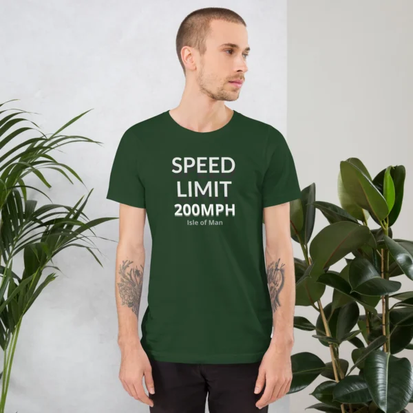 200MPH SPEED LIMIT IOM UNISEX T-SHIRT - Image 5