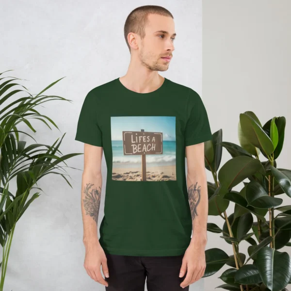 LIFES A BEACH UNISEX T-SHIRT - Image 17