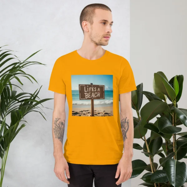 LIFES A BEACH UNISEX T-SHIRT - Image 41
