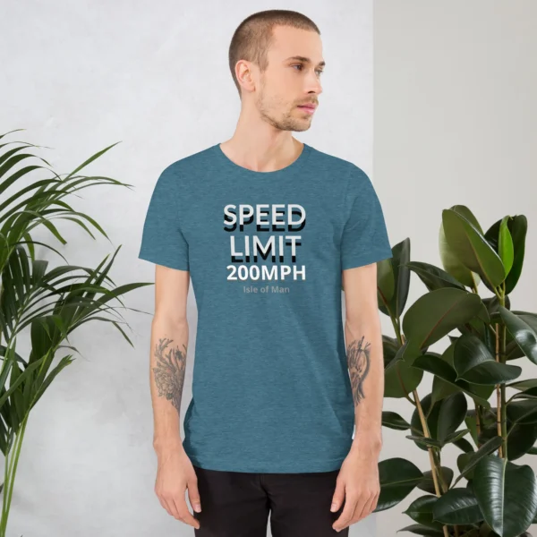 200MPH SPEED LIMIT IOM UNISEX T-SHIRT - Image 8