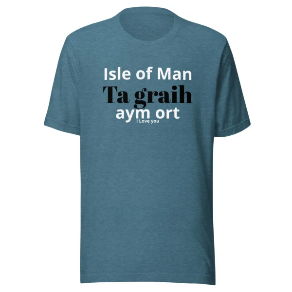 MANX IOM I LOVE YOU UNISEX T-SHIRT - Image 29