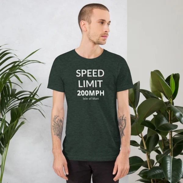 200MPH SPEED LIMIT IOM UNISEX T-SHIRT - Image 4