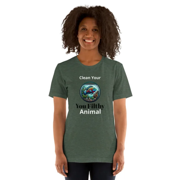 1 YOU FILTHY ANIMAL - CLEAN YOUR TANK T-SHIRT - Image 4