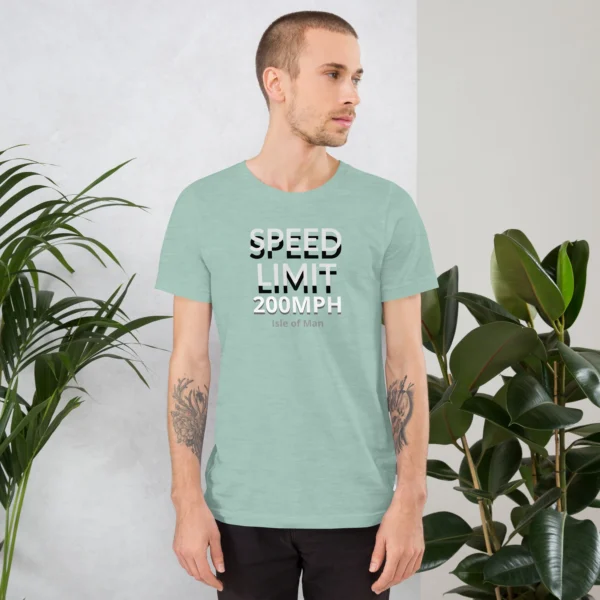 200MPH SPEED LIMIT IOM UNISEX T-SHIRT - Image 12