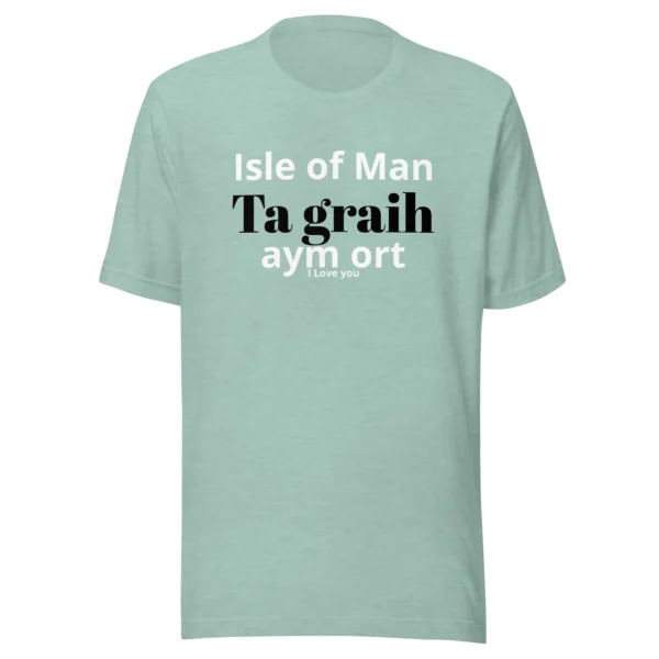 MANX IOM I LOVE YOU UNISEX T-SHIRT - Image 45