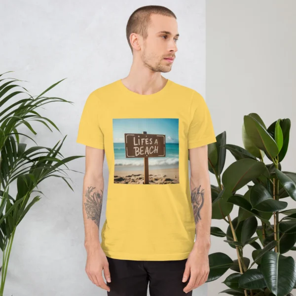 LIFES A BEACH UNISEX T-SHIRT - Image 57