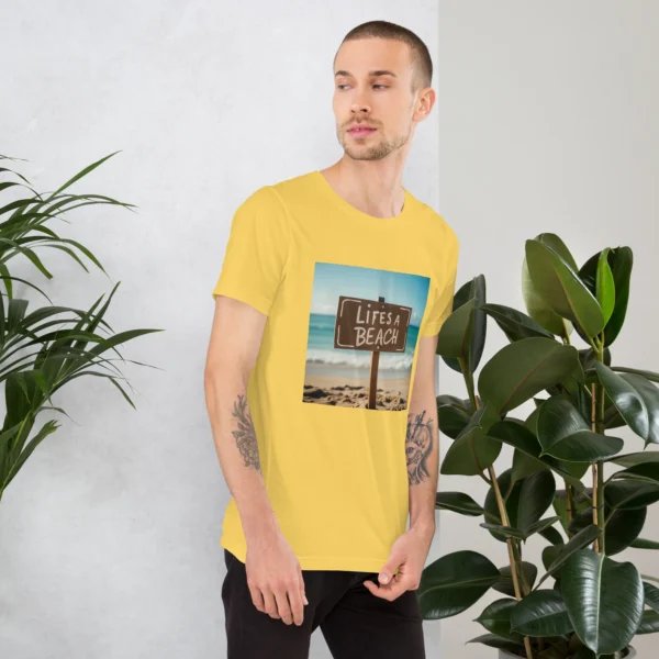LIFES A BEACH UNISEX T-SHIRT - Image 60
